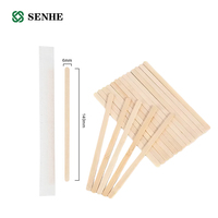 Agitateurs à boissons jetables en bois, emballés individuellement, 110 mm, 140 mm, 178 mm, 190 mm