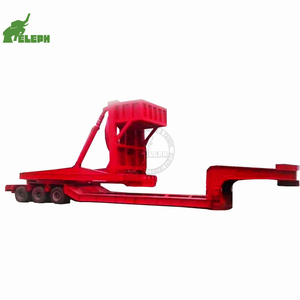 รถพ่วงพื้นเรียบสำหรับบรรทุกหนัก 3 เพลา 120 ตัน ยี่ห้อ China Hydraulic Steering พร้อมใบพัดลม  ขาย - Product Image 4