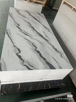 Paneles de Pared 3D de PVC Tipo Mármol, Resistentes al Fuego, Imitación Piedra, Paneles de Pared WPC Modernos para Hoteles, Tableros Interiores, Tamaño Personalizado