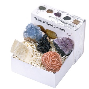 Natuursteen Erts Minerale Specimen Crystal Rough Agaat Ruwe Erts Rock Art Collection Decoratie Set Gift