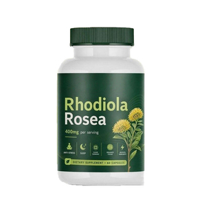 Capsules de Rhodiola Rosea 400 mg par dose, anti-stress, favorise le sommeil, la clarté mentale, la concentration, renforce le système immunitaire, complément alimentaire à base de plantes - Product Image 1