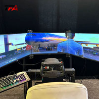 360 °   Support de moniteur VESA réglable en acier pour cockpit de simulation de course, triple écran, simulateur de vol, affichage réglable OEM