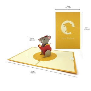 <span class=keywords><strong>Carte</strong></span> de vœux <span class=keywords><strong>3D</strong></span> pop-up souris, best-seller, pour diverses occasions : Fête des Enseignants, Fête des Mères, Fête des Pères - Product Image 6