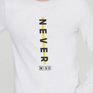 Pattern Eco-Friendly Breathable Custom Logo Wholesale 100% Cotton Sleeve T-Shirt for Men High Quality round Neck Top Solid - Product Image 5