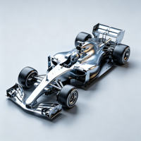 Sculpture de voiture de Formule 1 sur mesure, grand modèle grandeur nature en résine et fibre de verre pour collection et exposition des passionnés de voitures