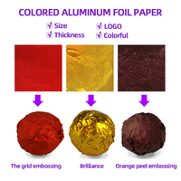 Papel de Envoltura de Chocolate Impreso Personalizado en Colores, Papel de Aluminio Laminado de Grado Alimenticio para Envolver Chocolate y Dulces