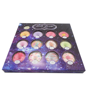 Bombes de bain en forme de beignets à la crème, 1850g, 12 pièces, sel marin, coffret cadeau de Noël, aromathérapie, pour un bain purifiant, vente en gros directe usine - Product Image 2