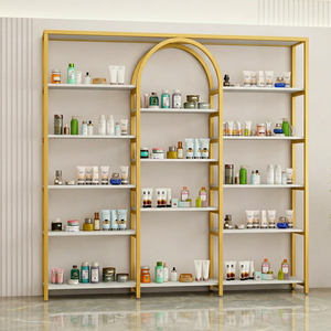 Shelf cosmetic display cabinets display stands <b>light</b> luxury manicure beauty salon product cabinets display cases storage racks - Product Image 4