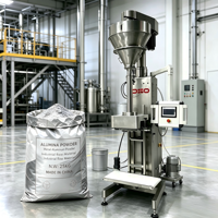 Machine d'emballage semi-automatique pour poudre d'aluminium 25 kg, équipement de remplissage de sacs de grande capacité pour poudre d'aluminium métallique
