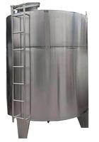 Réservoir de stockage scellé fixe 500L/1T/2T pour réservoir de stockage mixte en acier inoxydable de stockage de liquide d'eau