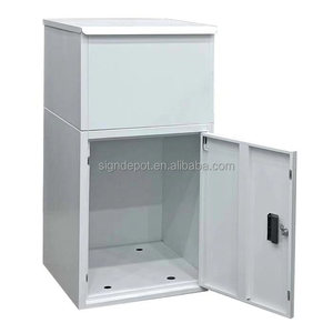 Boîte aux lettres extérieure moderne en acier inoxydable, autoportante, résistante aux intempéries, sécurisée, verrouillable, antivol, spacieuse et durable - Product Image 2