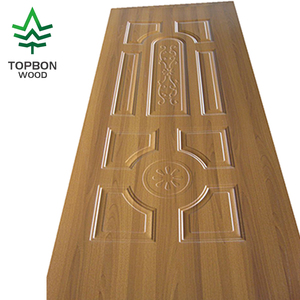 Serie de moldeo de grado <span class=keywords><strong>cero</strong></span> de 4mm, chapa de puerta de melamina moldeada decorativa para interiores, paneles de piel de puerta Interior decorativos, puerta plana - Product Image 1