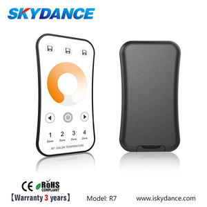 Skydance R7 RF2.4G CCT Control remoto inalámbrico <span class=keywords><strong>4</strong></span> zonas Control de grupo Controlador <span class=keywords><strong>LED</strong></span> de doble color Controlador <span class=keywords><strong>LED</strong></span> remoto de mano Dimmer - Product Image 5
