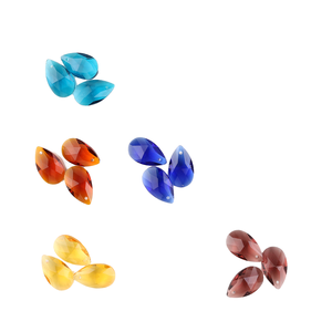 13X22/9X16mm Faceted Crystal Drop DIY Fashion Jewelry Pendant Glass <strong>Beads</strong> for Making Earrings Necklaces <strong>Loose</strong> Nature Crystal - Product Image 1