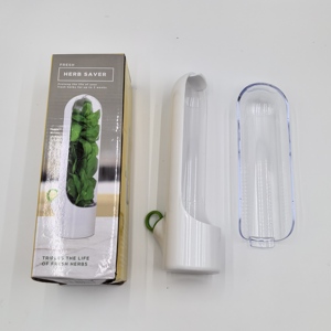 New Product 2024 <strong>Herb</strong> Savor Storage Container Refrigerator <strong>Herb</strong> Saver Transparent Plastic Customized Logo Color <strong>Box</strong> White 100pcs - Product Image 3