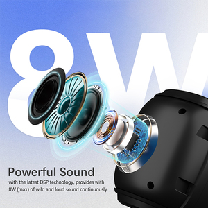 Enceinte Bluetooth portable avec basses, enceinte sans fil étanche à LED avec fonction de couplage TWS pour fêtes en extérieur - Product Image 2