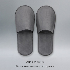 Pantuflas Desechables para Hotel, Pantuflas de Spa Blancas Cómodas para Huéspedes con Logotipo Personalizado al por Mayor, Bajo MOQ, Unisex - Product Image 4