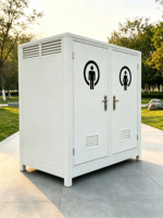 Toilettes mobiles portables en acier de haute qualité pour les chantiers, les écoles, les parcs et l'extérieur - Écologiques et durables