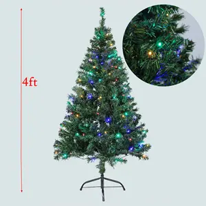 Nieuw Ontwerp 4ft Groene Kerstboom Met 100 Voorgeïnstalleerde Multi-Color Ledverlichting