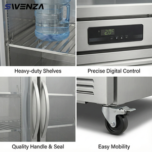 <span class=keywords><strong>Réfrigérateur</strong></span> commercial vertical SWENZA avec logo personnalisable, congélateur de stockage frigorifique, congélateur commercial sur pied - Product Image 3