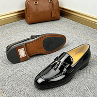 Luxuriöse Klassische Lackleder-Quastenloafer Hochglänzende Formelle Business-Schuhe für Hochzeit Geschäftliche Freizeitschuhe Herrenschuhe