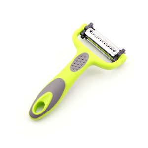 Éplucheur multifonctionnel en acier inoxydable 3 en 1, éplucheur rotatif pour légumes et fruits, éplucheur de melon portable - Product Image 3