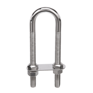 Крепежный U-образный болт для морских судов из нержавеющей стали 304 с гайками и пластинами - Product Image 2