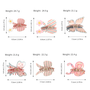 Ventes chaudes : Accessoires pour cheveux en plastique mignons et doux, pinces à cheveux en forme de nœud de couleur bonbon pour les occasions festives - Product Image 3