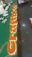 Lettres en relief 3D en acrylique avec rétroéclairage LED coloré, étanches IP65, pour enseignes de maison, bureau, boutique, logo, signalétique, conduit en acier inoxydable