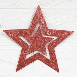 Glitter <strong>Silver</strong> Star <strong>Garlands</strong> 3D Star Decorations Hanging Paper <strong>Garland</strong> Twinkle Star Birthday Party Supplies Y034 - Product Image 5