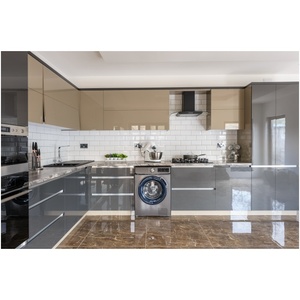 Nouveau design de meuble de cuisine moderne personnalisé armoire de cuisine en bois massif haut de gamme - Product Image 4