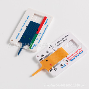 Yili Hardware Plastic <b>Tire</b> Tread <b>Gauge</b> 0-20mm Portable <b>Depth</b> Measuring Ruler For Car <b>Tire</b> Wear Check - Product Image 4
