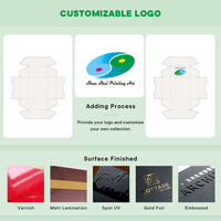Logo personnalisé de bonne qualité Boîte cadeau pliable blanche Boîte d'emballage en papier imprimé Boîte d'emballage cadeau
