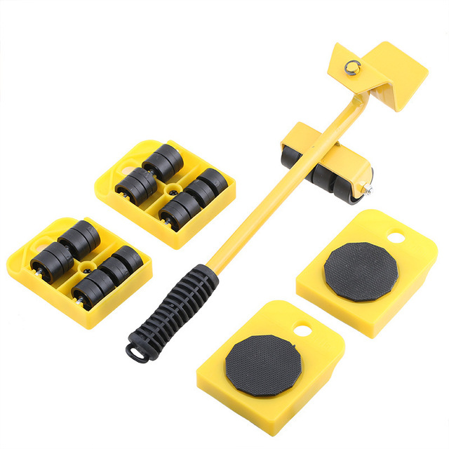 Rotary Cutter 5Pcs Portable Plastic Hand Tool Set Furniture Transport Lifter Slide Mover Rollers