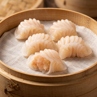 Wholesale Asian Food Shrimp Dumpling Frozen Chinese Instant Pre-Cooked Dim Sum Har Gow 500g Box Wholesale for Restaurant Bulk