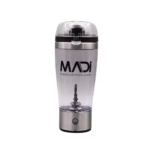 Hot bán 450ml Máy trộn điện chai nước với pin ABS Protein Shaker ly Máy trộn điện kim loại Protein Shaker