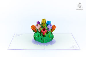 Festival 3D Artisanat Fleur Cartes De Voeux Coloré Pop Up Papier Artisanat pour Vacances, Anniversaires et Événements De Célébration - Product Image 4