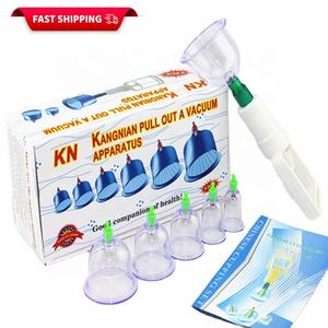 Boîtes de Massage sous vide 6 pièces, <span class=keywords><strong>appareil</strong></span> de thérapie méridienne Acupuncture <span class=keywords><strong>Anti</strong></span> <span class=keywords><strong>Cellulite</strong></span> <span class=keywords><strong>ventouse</strong></span> de Massage corporel - Product Image 1