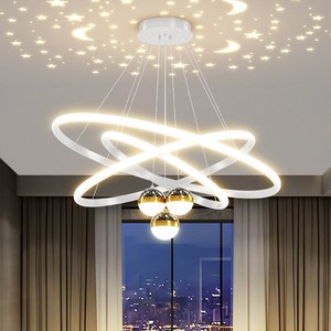 Lustre LED créatif simple et grand <span class=keywords><strong>pour</strong></span> salon, salle à manger, <span class=keywords><strong>chambre</strong></span> à coucher, magasin, bar, éclairage de plafond - Product Image 6