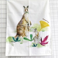 Handuk Teh Campuran Linen Katun Cetak Digital Kustom Terlaris, Ramah Lingkungan & Lembut, Sempurna untuk Dapur & Pengering Tangan, OEM