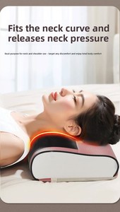Masajeador <span class=keywords><strong>Cervical</strong></span> 2026, Cojín de Masaje de Cuello de Cuatro Vías, Amasamiento de Hombros y Cuello, Masajeador Multifuncional de Cuerpo Completo, PU - Product Image 5
