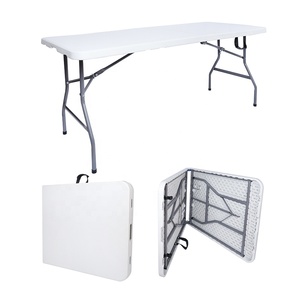 Vente chaude bon <span class=keywords><strong>marché</strong></span> <span class=keywords><strong>pour</strong></span> la <span class=keywords><strong>table</strong></span> <span class=keywords><strong>pliante</strong></span> du <span class=keywords><strong>marché</strong></span> européen/<span class=keywords><strong>Table</strong></span> <span class=keywords><strong>pliante</strong></span> de 180cm en deux avec serrures/<span class=keywords><strong>Table</strong></span> en plastique au design innovant/Panneau brillant - Product Image 1