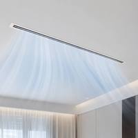 Diffuseur d'air linéaire en aluminium ABS de classe A, résistant au feu, moderne, à fixation murale pour alimentation et retour d'air au plafond en entrepôt