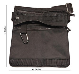 Bolsa de Detección de Metales de Alta Calidad, Negra, de Oxford 600D, Impermeable, con Malla, Riñonera, Perfecta para Detectar Metales en la Playa - Product Image 2