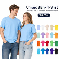 T-shirt unisexe en coton 100% 300g, tricoté, respirant, à manches courtes, col rond, coupe classique, personnalisable avec logo, pour hommes et femmes