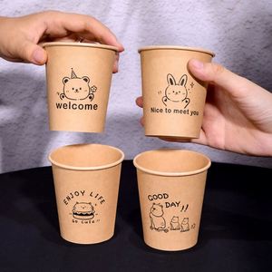 <b>Small</b> Size 3oz 4oz 6oz Disposable Leakproof Cafe Tea Paper Cups Double Water Coated Meeting Drinking Containers Vasos De Papel - Product Image 6