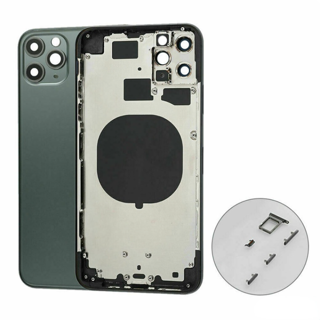 Wholesale Metal Battery Back Rear Door Replacements for iPhone 11 Pro Max for iPhone XS Max for iPhone 12 Pro Max Silver Black