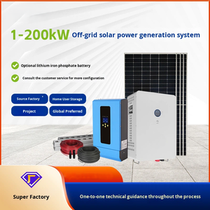 Stromerzeugungssystem für den Hausgebrauch <span class=keywords><strong>220V</strong></span> Monokristallines Silizium Photovoltaik-Off-Grid-Energiespeicher-Set Lithium-Ionen-Batterie Klein - Product Image 1