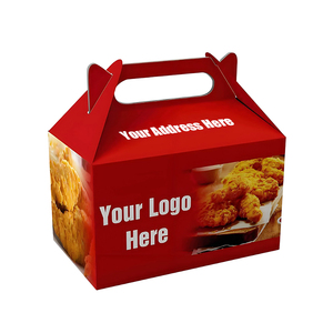 Hot Bán Tùy Chỉnh Cấp Thực Phẩm Takeaway Gà Chiên Hộp Dùng Một Lần Nhanh Chóng Thực Phẩm Lá Bao Bì Dập Nổi Cho Chiên Gà Chip - Product Image 2