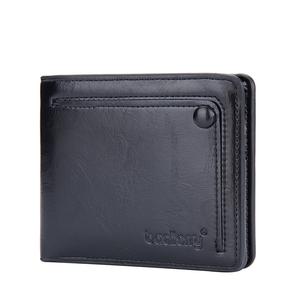 Baellerry – <span class=keywords><strong>portefeuille</strong></span> en cuir PU pour hommes, porte-monnaie classique Style court, porte-cartes fossile pour hommes, 2023 - Product Image 1